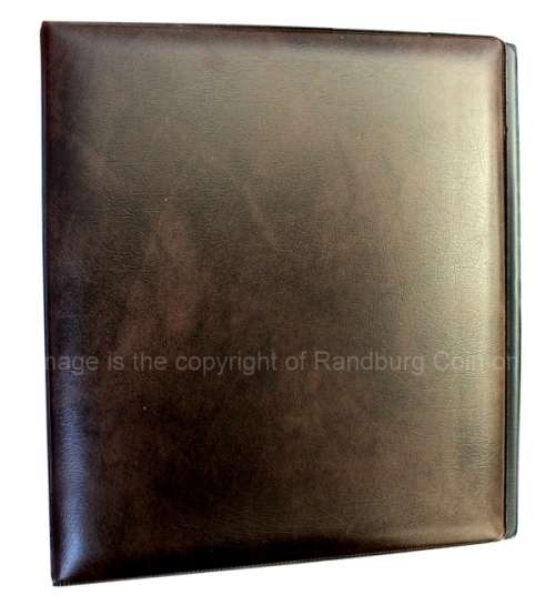*#* Universal Coin AlbumA5 Cover NO pages DARK BROWN Protect your collection *#*