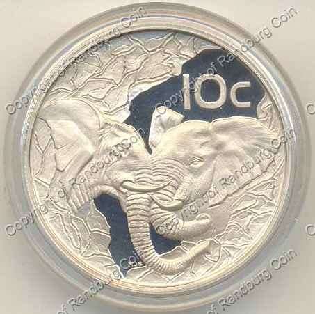 *#* 2002 Silver 1/2oz Wildlife Elephant Proof 10 cent Mintage 899 - Coin ONLY *#*