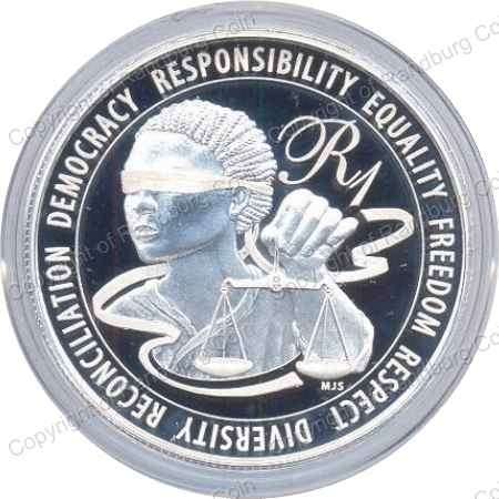 *#*2016 SA Silver R1 Proof-Mandela-Life of a Legend Series-Mintage 1129 Coin ONLY, capsule scratched