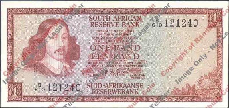 *#* TW de JONGH - 3rd Issue - 1 Rand (Eng/Afr) - EF *#*