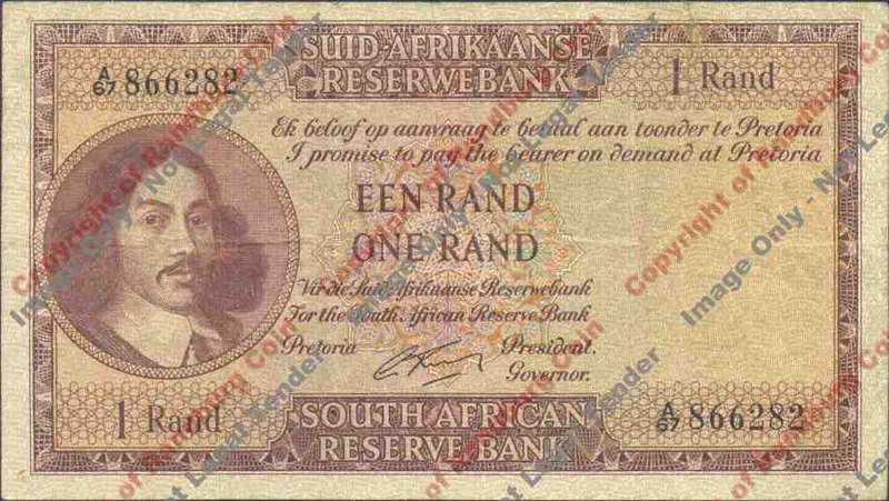 *#* G RISSIK - 1st Issue - 1 Rand Afr/Eng - VF *#*