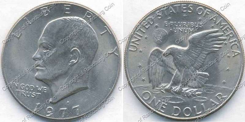 *#* USA 1977 Eisenhower Dollar *#*