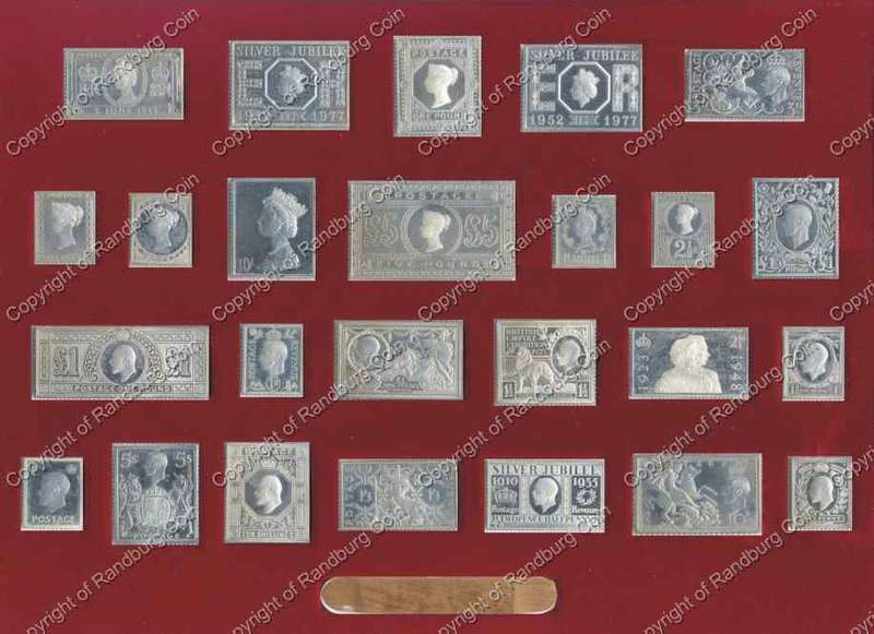 *#* Stamps of Royalty - Queens Silver Jubilee Sterling Silver Set *#*