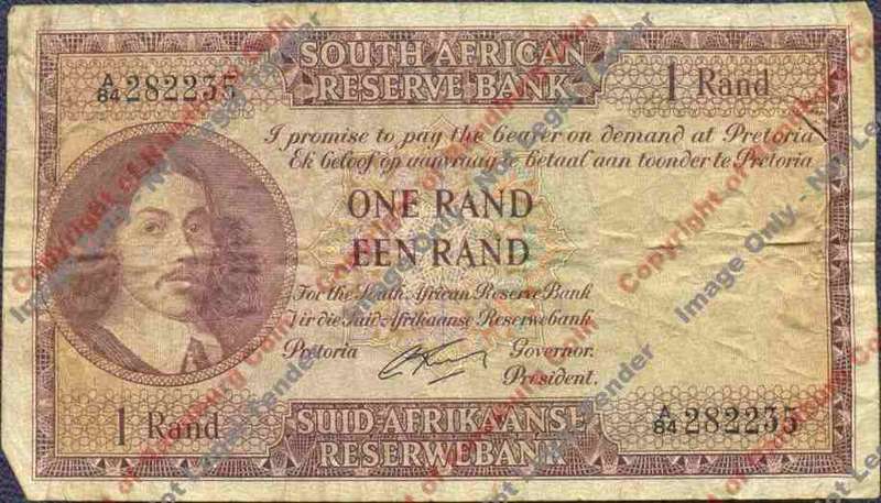 *#* G RISSIK - 1st Issue - 1 Rand Eng/Afr - F - see description *#*