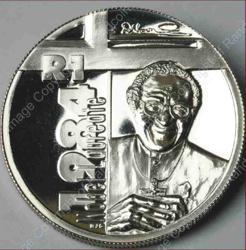*#* 2006 SA Silver Unc R1 Desmond Tutu  - LOW Mintage of 390 *#*