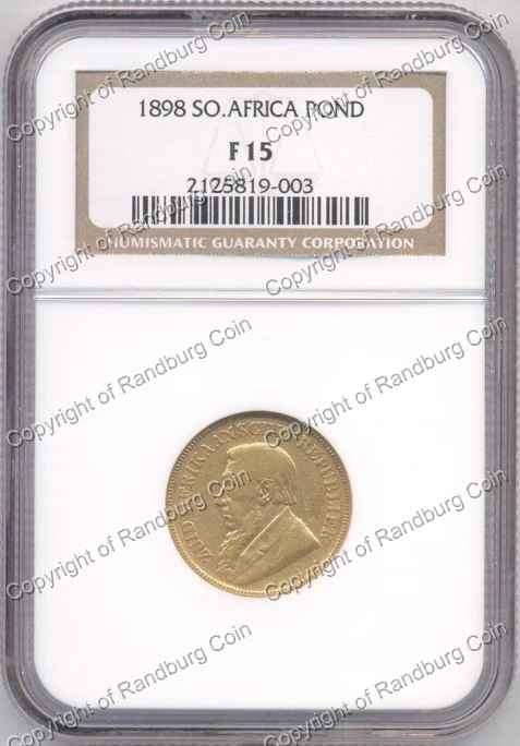 *#* 1898 NGC SLABBED POND F 15 *FREE SHIPPING!!!* *#*