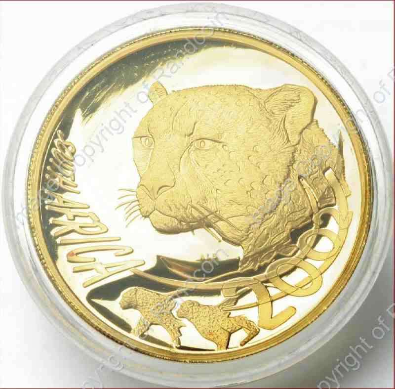 *#* 2002 Cheetah Gold Tenth Ounce - Montage 1246 - Coin ONLY *#*