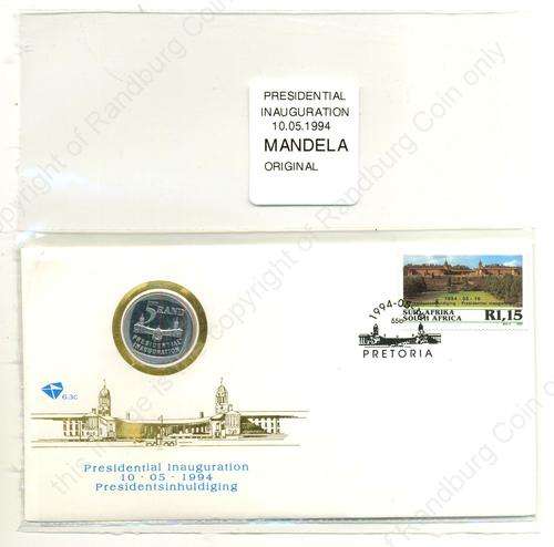 *#* 1994 R5 Presidential Inauguration FDC- in SEALED PACKAGING with DATE etc  *#*