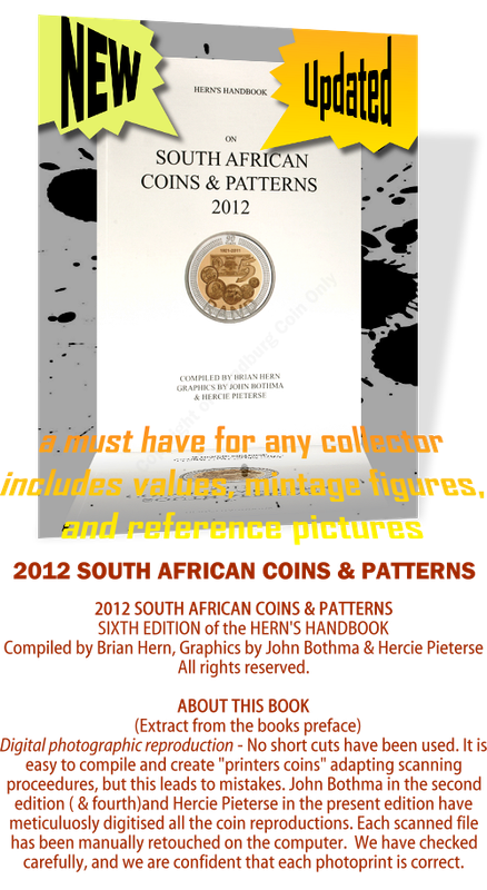 *#* NEW - Get it now!!!!!!! Brian Hern 2012 SA Coins and Patterns Catalogue *#*