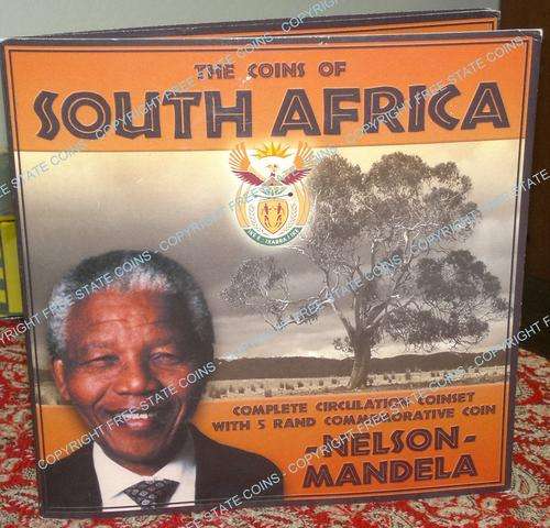 2005 South Africa Uncirculated Coin Set with Year 2000 Mandela R5