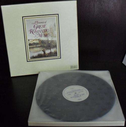 CRAZY R1!!! A Treasury of Great Romantic Music on an 8 LP Set by Readers Digest * Never been used! *