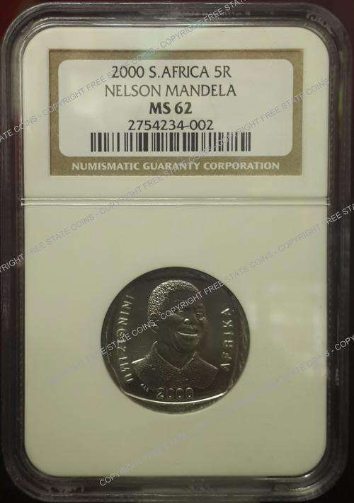 CRAZY R1 START!!! 2000 Nelson Mandela R5 Graded MS62