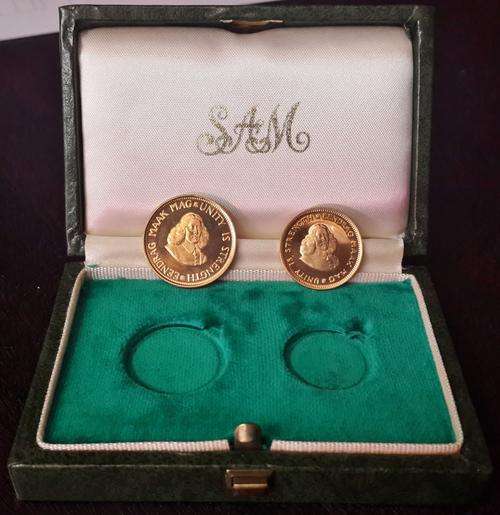 1970 South Africa Gold R1 and R2 Proof Set * Catalogue value is R6000