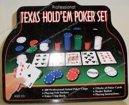Texas Hold'em Poker Set 200 Piece * FREE POSTAGE!! *