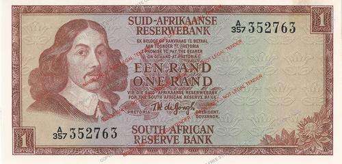 CRAZY R1 START!! 1967 T.W. de Jongh 1st Issue R1 Note * Condition as per scan *