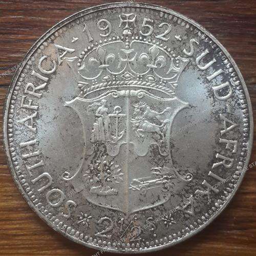 CRAZY R1 START!! 1952 Proof Silver 2 and a half Shilling (2/6) Coin