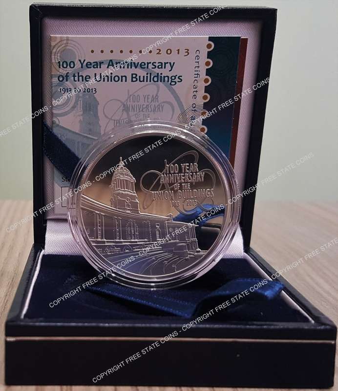 2013 S.A. Mint Silver Proof R2 Series: 100 Year Anniversary of the Union Buildings