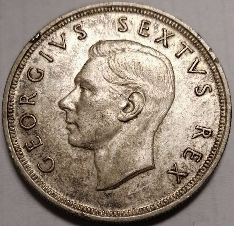 1949 Union of South Africa Five Shilling (5/-)