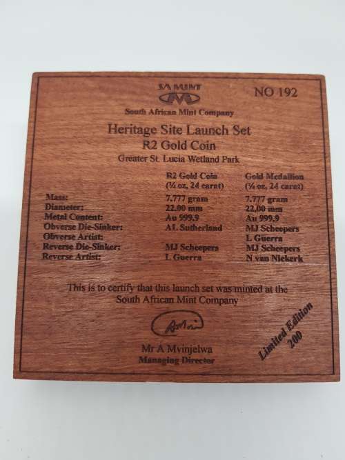 BUYNOW for JohUng3237 - 2003 Gold Proof Heritage R2 1/4oz (2 coins  1/2oz) Launch