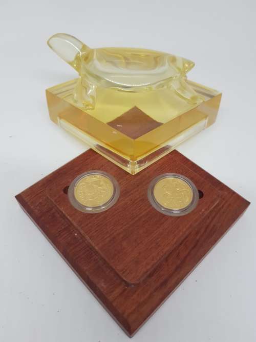 BUYNOW for JohUng3237 - 2003 Gold Proof Heritage R2 1/4oz (2 coins  1/2oz) Launch
