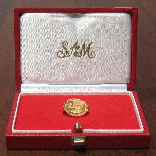 1986 Protea Johannesburg Centenary 1/10 oz Proof Gold Coin