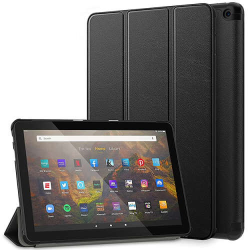 Amazon Kindle Fire HD 10 Tablet 32GB WiFi (With Ads) Black Cover Bundle