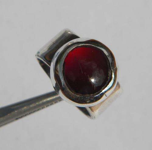 6.1gm NICE!!!Natural Carnelian 925 Silver Ring~ NR!!