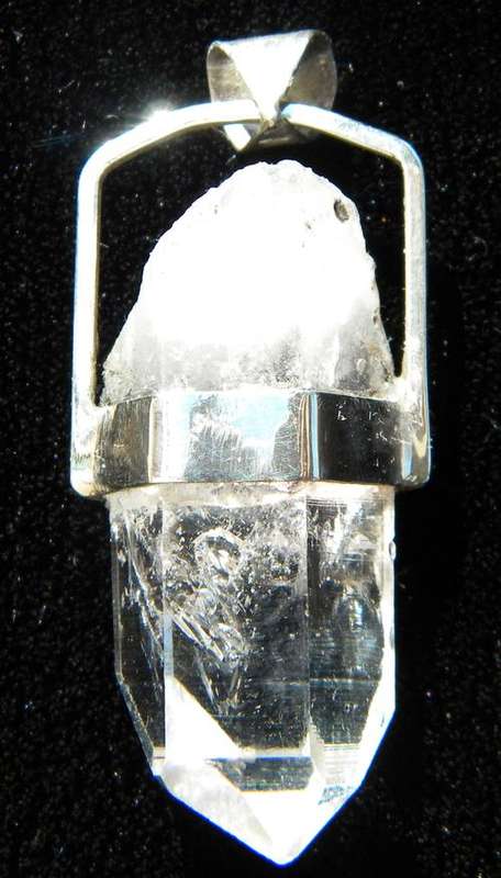 105ct DELIGHTFULL!!! Natural  Quartz  Silver  Pendant ~ NR!!!
