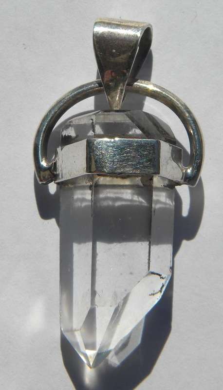 80ct NICE!!!South African  925 silver Quartz Crystal ~NR!!