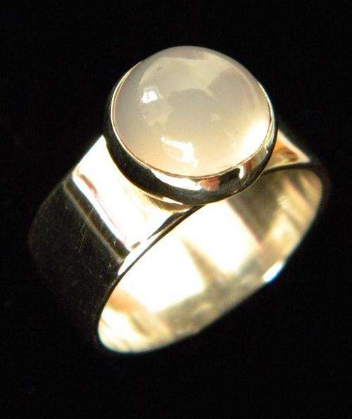 Rare!!!Natural Moonstone Sterling Silver Ring!!!