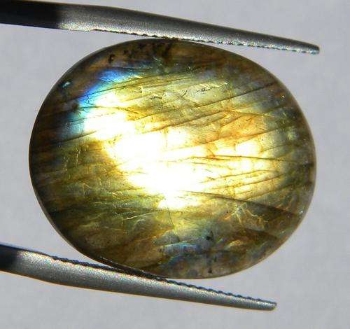 17.59 ct. BRILLIANT!!! Natural Labradorite Cabochon ~ NR