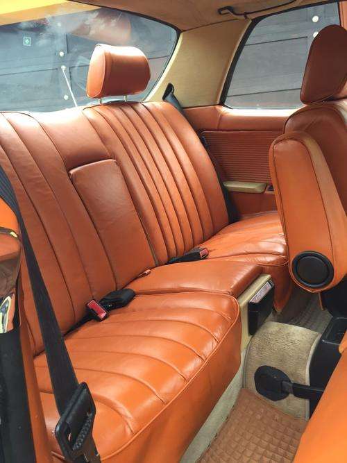 Leather and vinyl dye, aerosol spray application. Range of colours. From shoes to lounge suits.