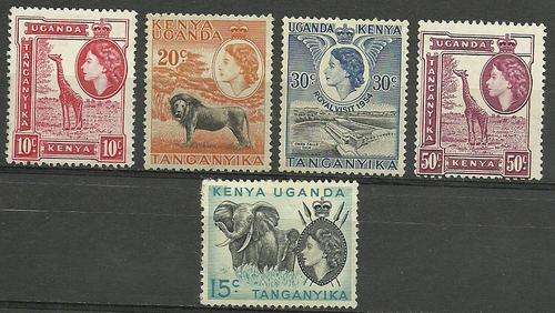 Uganda,Tancanyika & Kenya part set stamps in mint condition