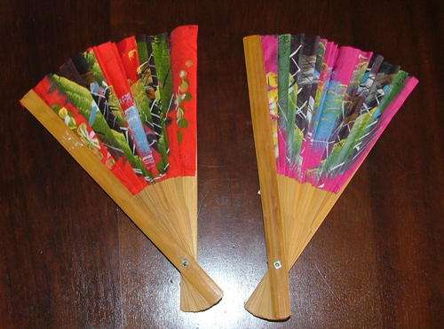 Lovely set of Chinese Fans (Bamboo framework)