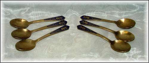 Set of 6 'Tea' Spoons