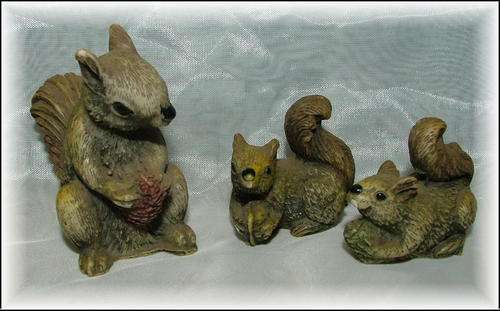 Set of 3 Squirrels