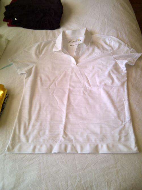 Nick Faldo WHITE Golf shirt