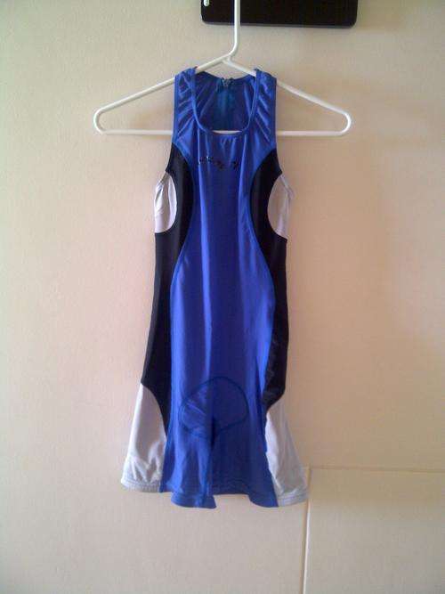 Foor blue & grey Triathlone Costume