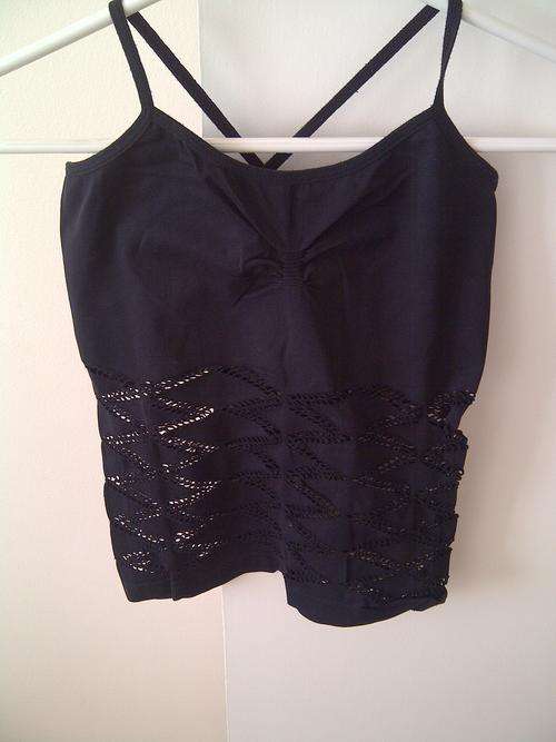 Paris Paris black vest top - small