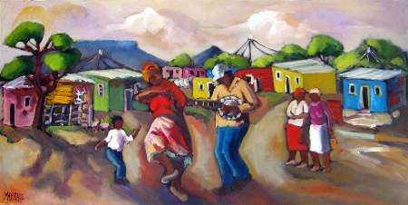 Township dance-600 x 1200 x44mm- by May Page