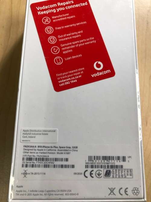 Apple iPhone 6s Plus Space Grey - 32Gg (Sealed CPO)
