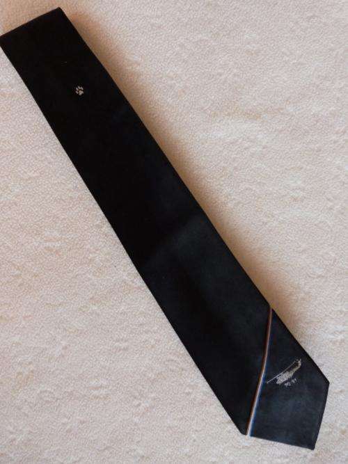 South African Air Force Tie depicting a Puma Helicopter and Paw Print