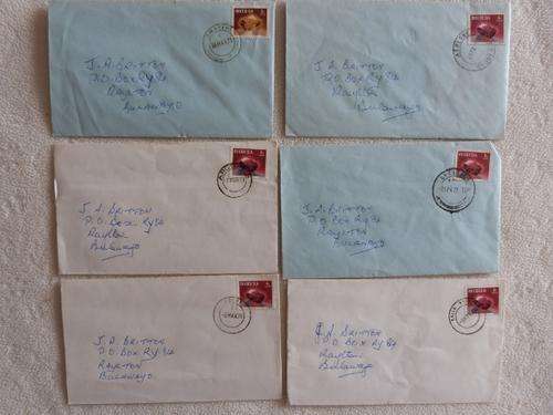 Rhodesian Post Office Frankings - 179 Covers of Different Post Offices or Agencies