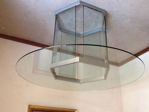 Glass dining room table