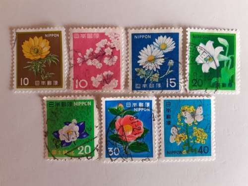 Japan Selection Flower Stamps