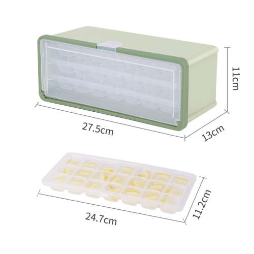 Ice Cube Tray with Lid and Box - 63 cubes