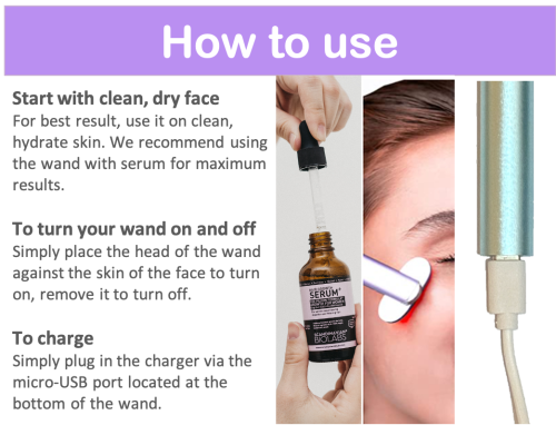 Micro Current LED Skin Care Wand for Face & Neck