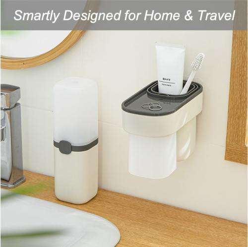 Multi-Functional Toothbrush Tumbler Holder and Travel Case