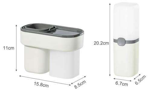 Multi-Functional Toothbrush Tumbler Holder and Travel Case