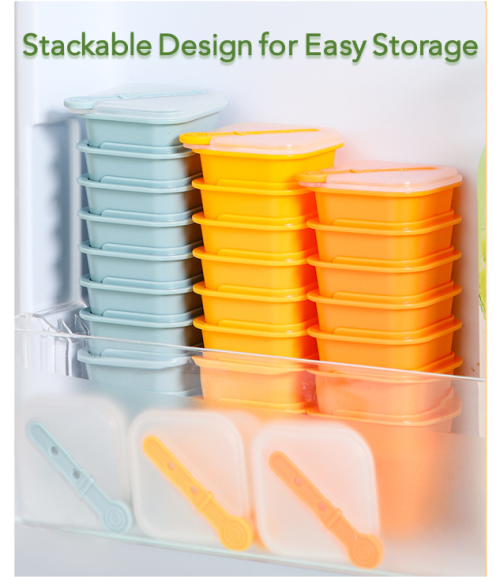 Large Ice Cube Molds with Lids and Popsicle Sticks - Set of 6